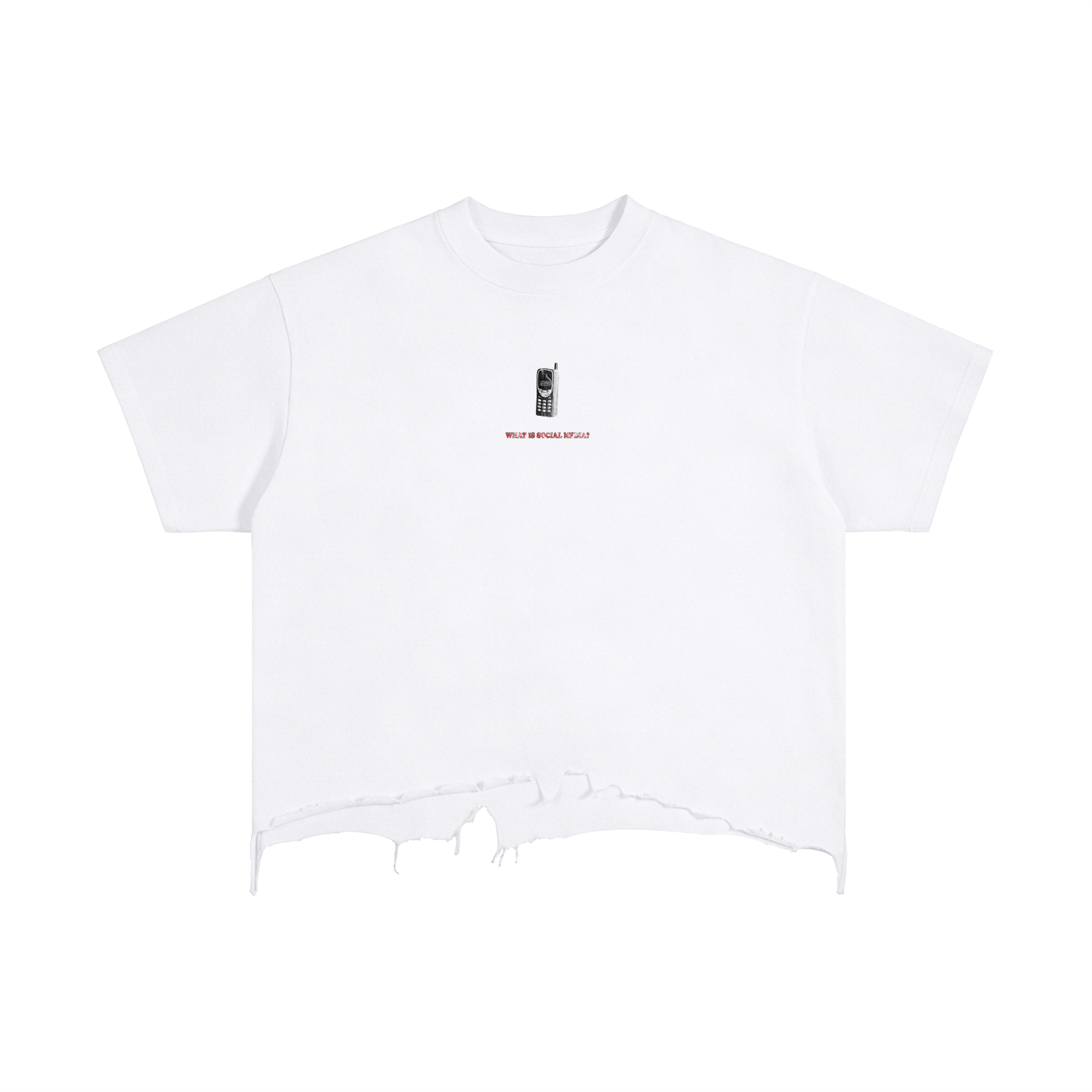Social Media Ripped T-Shirt