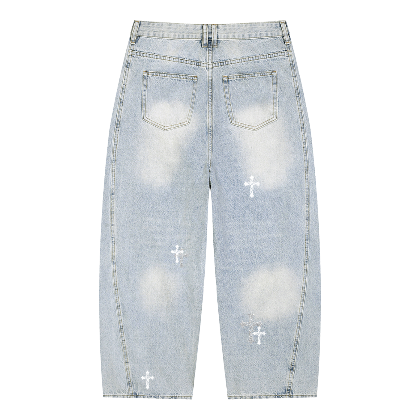 Disconnected Crosses Jeans