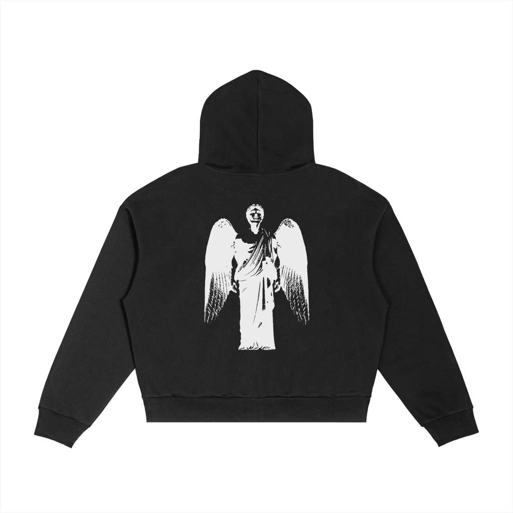 Contrast Angel Zip-up