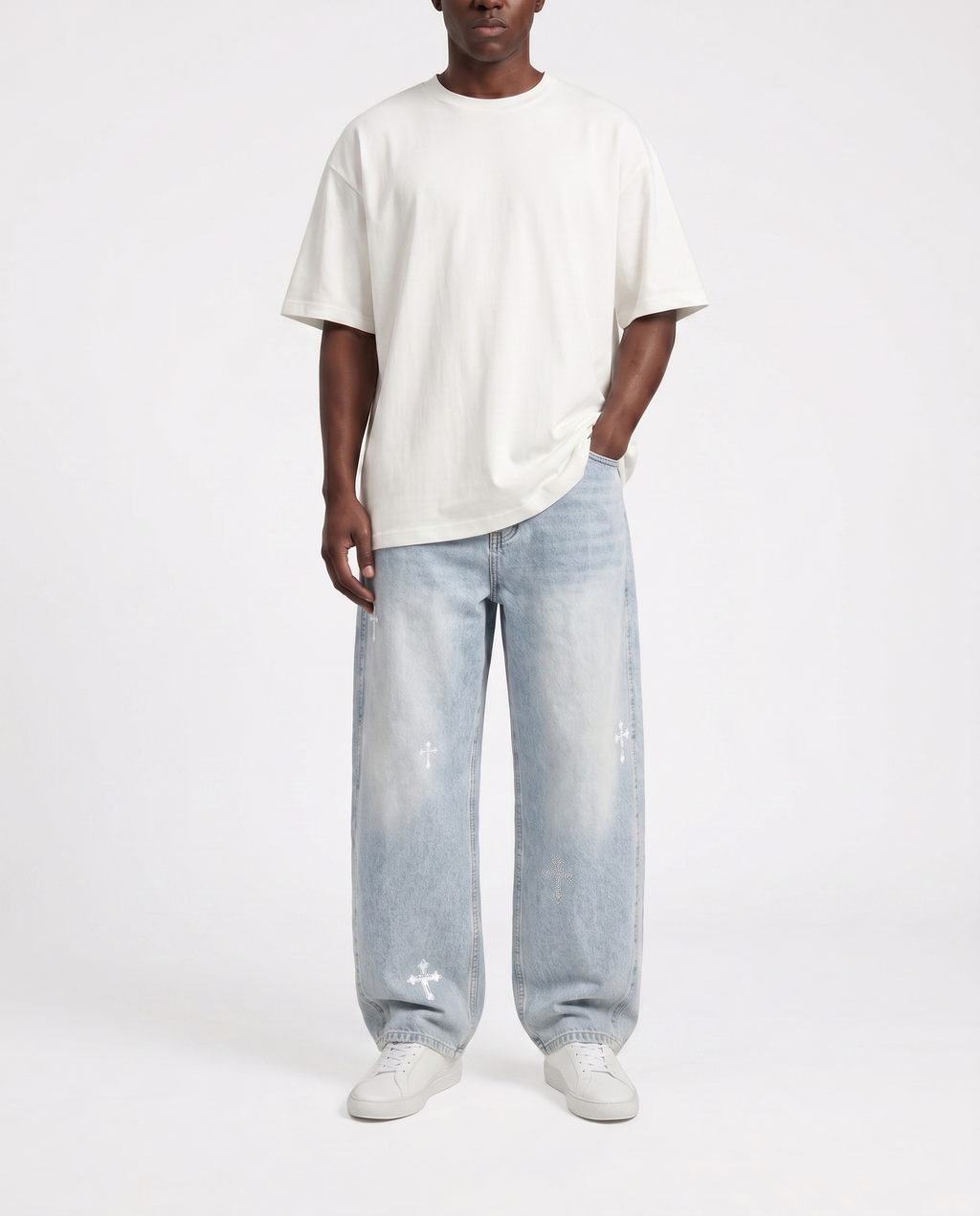 Disconnected Crosses Jeans