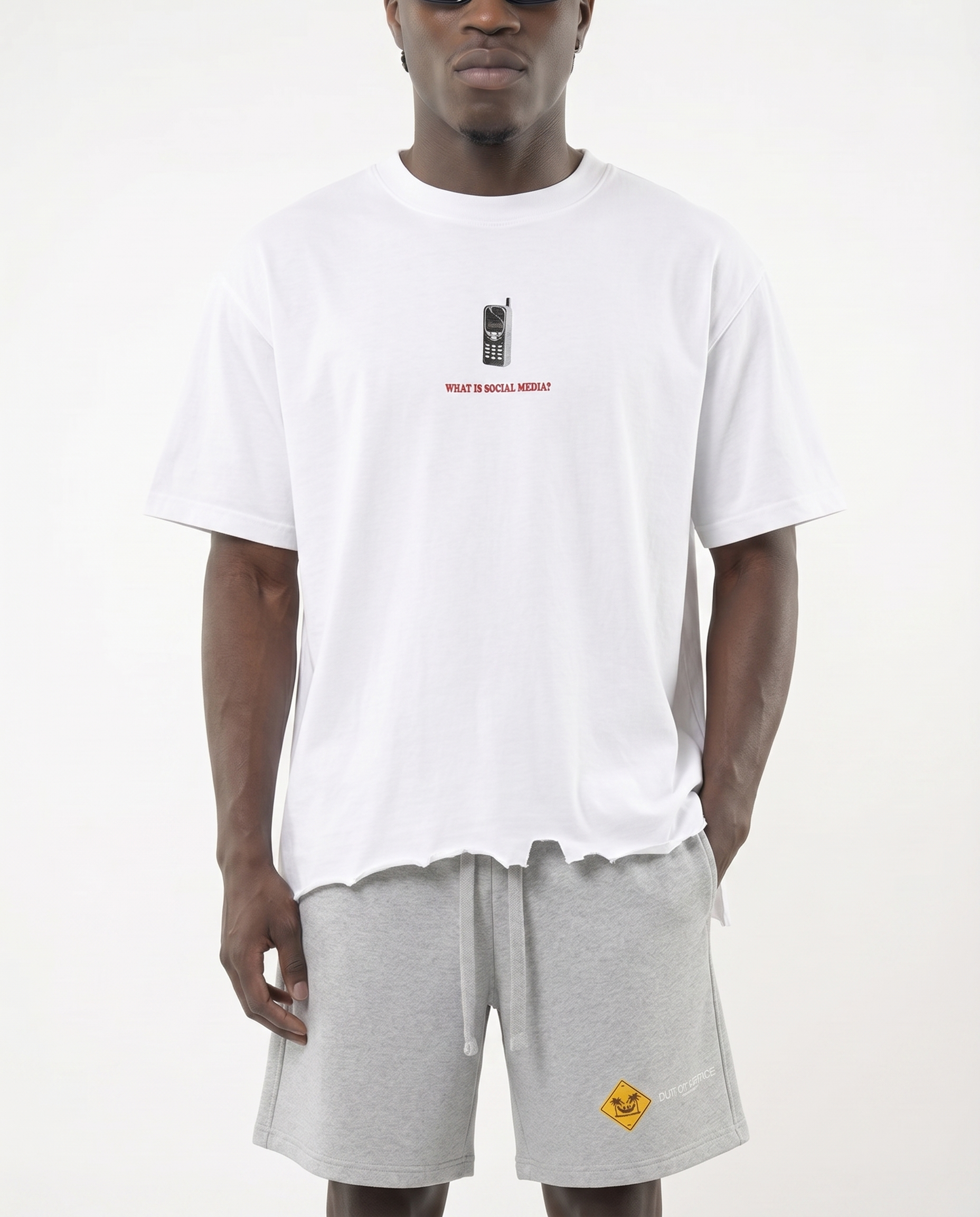 Social Media Ripped T-Shirt